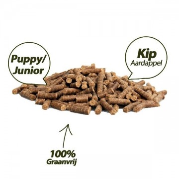 Graanvrij geperst pup junior